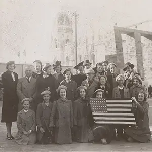 Martha Sharp and Child Refugees, Brown University Library